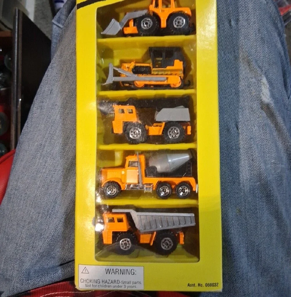 MatchBox Orange Construction Vehicle 5-Pack